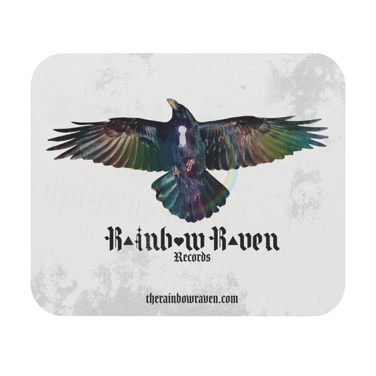 Rainbow Raven Mouse Pad